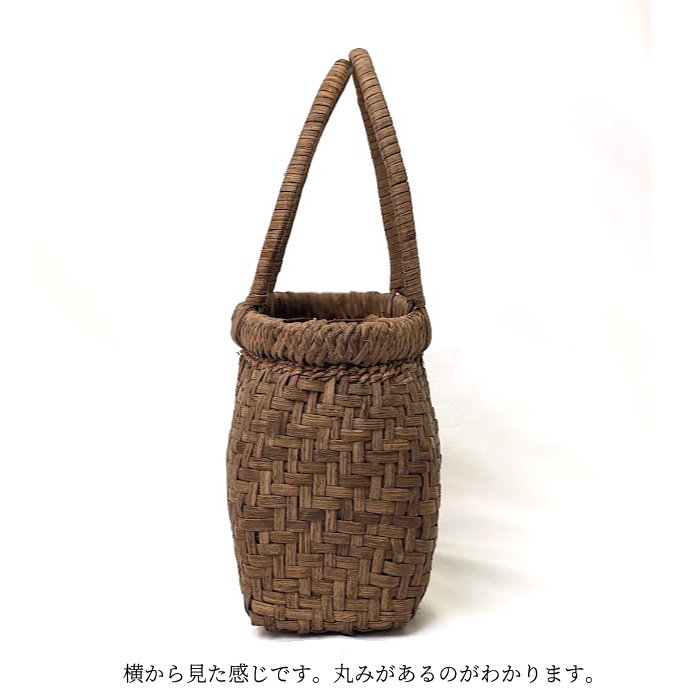 山葡萄かごバッグ W28 国産奥会津三島町 伝統的工芸品